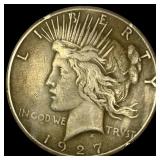 1927 Peace Silver Dollar NEARLY UNCIRCULATED