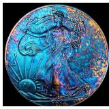 2014 Toned 1 oz Silver American Eagle $1 SUPERB GE