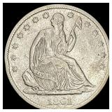 1861-S Seated Liberty Half Dollar NEARLY UNCIRCUL