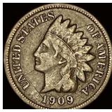 1909-S Indian Head Cent LIGHTLY CIRCULATED