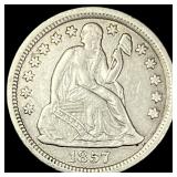 1857 Seated Liberty Dime NEARLY UNCIRCULATED