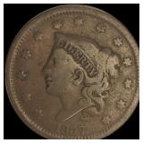 1837 Coronet Head Large Cent LIGHTLY CIRCULATED