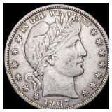 1907 Barber Half Dollar CLOSELY UNCIRCULATED