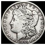 1891 Silver Morgan Dollar LIGHTLY CIRCULATED