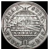 1814 Brazil Silver 960 R©is NEARLY  UNCIRCULATED