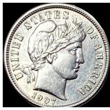1907-S Silver Barber Dime UNCIRCULATED