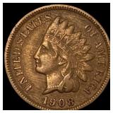 1908-S Indian Head Cent NEARLY UNCIRCULATED