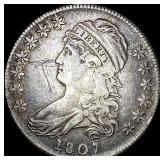 1807 Silver Capped Bust Half Dollar NEARLY  UNCIR