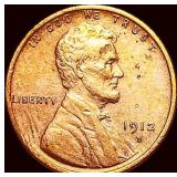 1912-D Bronze Lincoln Wheat Cent CLOSELY  UNCIRCU