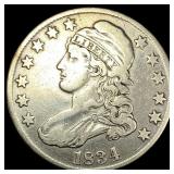 1834 Capped Bust Half Dollar LIGHTLY CIRCULATED