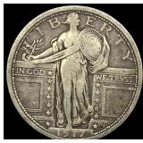 1917 Type 1 Standing Liberty Quarter LIGHTLY  CIR