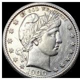 1900-S Silver Barber Quarter CLOSELY UNCIRCULATED