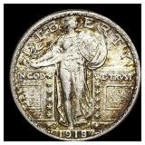 1918-S Standing Liberty Silver Quarter CHOICE AU