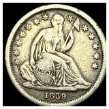 1839 Seated Liberty Dime NEARLY UNCIRCULATED