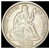 1887-S Seated Liberty Dime CLOSELY  UNCIRCULATED