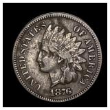1876 Indian Head Cent LIGHTLY CIRCULATED