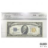 1934A $10 N. Africa Silver Certificate LCG 65 PPQ