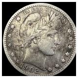 1902 Barber Silver Quarter LIGHTLY CIRCULATED