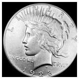 1928 Silver Peace Dollar CLOSELY UNCIRCULATED