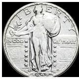 1927-D Standing Liberty Silver Quarter NEARLY  UN