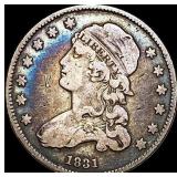 1831 Capped Bust Silver Quarter LIGHTLY  CIRCULAT
