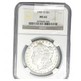 1901-O Morgan Silver Dollar NGC MS65