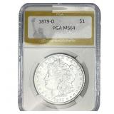 1879-O Morgan Silver Dollar PGA MS64