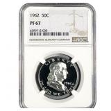 1962 Franklin Half Dollar NGC PF67