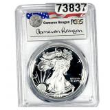 1993-P Silver Eagle PCGS PR69 DCAM Reagan Legacy