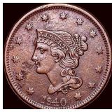 1840 Braided Hair Large Cent CLOSELY UNCIRCULATED