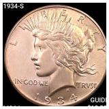 1934-S Silver Peace Dollar CHOICE BU