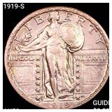 1919-S Standing Liberty Quarter CHOICE AU