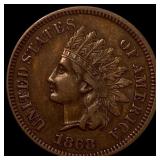 1868 Indian Head Cent NEARLY UNCIRCULATED