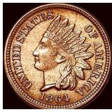 1864 Bronze Indian Head Cent FS-1101 S-4 UNCIRCUL