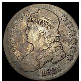 1831 Capped Bust Half Dollar NICELY CIRCULATED