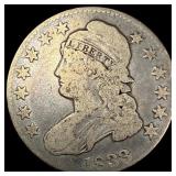 1833 Silver Capped Bust Half Dollar LIGHTLY CIRCUL