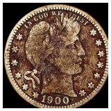 1900-O Barber Quarter LIGHTLY CIRCULATED