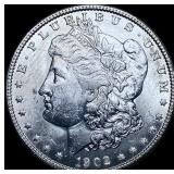 1902-O Silver Morgan Dollar CHOICE AU