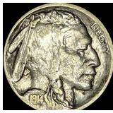 1914-D Buffalo Nickel CHOICE AU