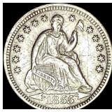 1855-O Seated Liberty Half Dime CLOSELY UNCIRCULA