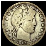 1901-S Silver Barber Half Dollar NICELY  CIRCULAT
