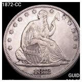 1872-CC Seated Liberty Half Dollar HIGH GRADE