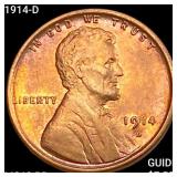 1914-D Wheat Cent CHOICE BU
