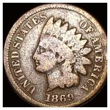 1869 Indian Head Cent NICELY CIRCULATED