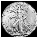 1945 Silver Walking Liberty Half Dollar CLOSELY UN
