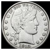 1915 Barber Half Dollar NEARLY UNCIRCULATED