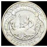 1935 Silver Hudson Half Dollar CLOSELY UNCIRCULAT