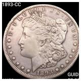 1893-CC Morgan Silver Dollar CLOSELY UNCIRCULATED