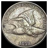 1858 Copper-Nickel Flying Eagle Cent LIGHTLY CIRC