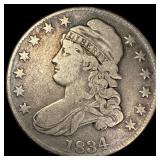 1834 Capped Bust Half Dollar LIGHTLY CIRCULATED